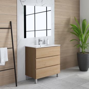 ▷ Mueble de Baño Vega 70 cm. 2 puertas 1 cajón, ENVÍO GRATIS