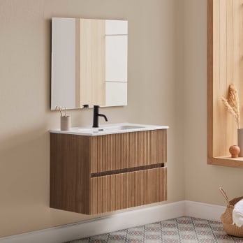 MUEBLE de LAVABO Rústico de Madera maciza con VARIOS ACABADOS en STOCK