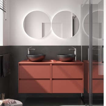 Mueble de baño con encimera de madera Noja Salgar
