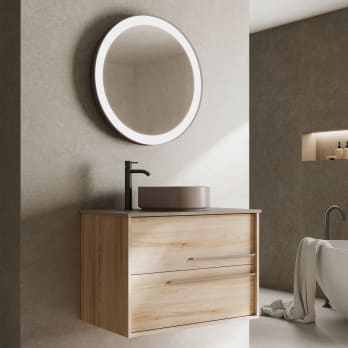 Mueble de baño con encimera de madera Aqua Visobath