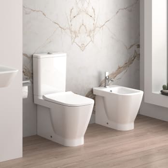 Pack inodoro + bidé compacto Look de Unisan Sanidusa
