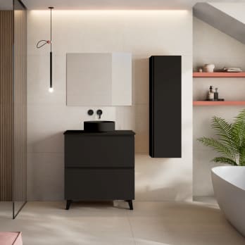 Mueble de baño con encimera de HDF Compatech Granada Visobath