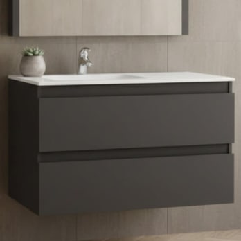 Mueble de baño fondo reducido 37.8 cm Aqua Campoaras
