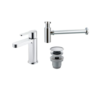 Pack Grifo de lavabo Roma Imex + Válvula click-clack + Sifón