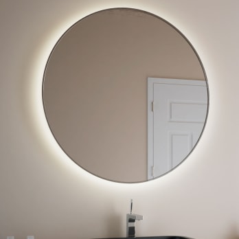 Espejo de baño con luz LED Halo Bruntec