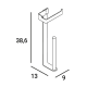 Portarrollo de baño Slim de Manillons Torrent croquis 12