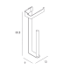 Portarrollo de baño con reserva Slim de Manillons Torrent croquis 11