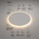 Espejo de baño con luz LED Atenas Ledimex detalle 5