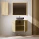 Mueble de Baño de madera maciza a Medida con encimera Alpes 14 Bruntec detalle 3
