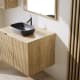 Mueble de Baño de madera maciza a Medida con encimera Alpes 14 Bruntec detalle 2