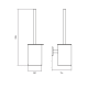 Conjunto de accesorios de baño Technic Medimex croquis 5