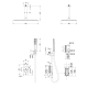 Conjunto de ducha empotrado Toscana Imex croquis 10