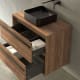 Mueble de baño con encimera de madera Candem Bruntec detalle 3