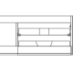 Mueble de baño Cenit con encimera de solid surface Coycama croquis 4