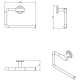 Toallero de baño Architect S+ Cosmic croquis 24