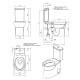 Pack inodoro + bidé Easy Unisan Sanindusa croquis 6