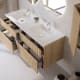 Conjunto de mueble de baño madera maciza ranurada Alpes 7 Bruntec detalle 3