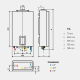 Calentador a gas Next Evo LPG Ariston Croquis 5