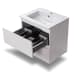 Conjunto de mueble de baño pequeño Nivo Bruntec 2 cajones suspendido detalle 6