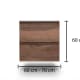 Conjunto de mueble de baño pequeño Nivo Bruntec 2 cajones suspendido croquis 11
