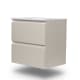 Conjunto de mueble de baño pequeño Nivo Bruntec 2 cajones suspendido principal 5