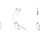 Set modular para cocina con guía a pared Alife de Cosmic croquis 8
