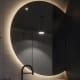 Espejo media luna con luz LED Zoni Bruntec detalle 4