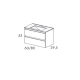 Conjunto mueble de baño fondo reducido 39.5 cm Box Viso Bath croquis 8