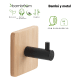 Conjunto de Perchas de baño Juncos Gedy detalle 1