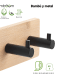 Conjunto de Perchas de baño Juncos Gedy detalle 2