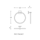 Toallero aro de baño Square Duo Cosmic croquis 2