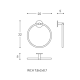 Toallero aro de baño Duo Round Cosmic croquis 4