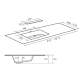 Lavabo encastrado Miami Bruntec croquis 1