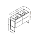 Mueble de baño Galsaky industrial Coycama croquis 11