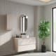 Mueble de baño MDF lacado con encimera de madera Vilma Bruntec principal 0