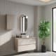 Mueble de baño MDF lacado con encimera de madera Vilma Bruntec principal 2