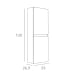 Columna de baño color madera Vilma Bruntec croquis 4