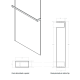 Toallero para fijos Glassinox croquis 1