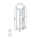 Columna de baño Toscana Coycama Croquis 6