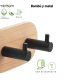 Conjunto de Perchas de baño Juncos Gedy detalle 2