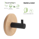 Conjunto de Perchas de baño Juncos Gedy detalle 1