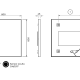 Espejo de baño con luz LED Ability Ledimex croquis 10