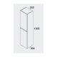 Columna de baño Zeus Bruntec croquis 2