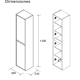 Columna de baño Noja Salgar Croquis 10