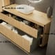 Mueble de Baño de madera maciza a medida con encimera de madera Alpes 1 Bruntec croquis 5