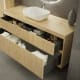 Mueble de Baño de madera maciza a medida con encimera de madera Alpes 1 Bruntec detalle 3