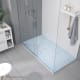 Platos de ducha de resina decorados Design 3D Azul Bruntec ambiente 2