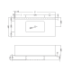 Lavabo suspendido con mural Ambar Coycama croquis 3