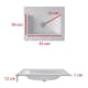 Lavabo encastrado Italia Bruntec croquis 2