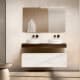 Mueble de baño con encimera de madera 10 cm de altura en color Valenti con cajonera Nomad Visobath principal 1